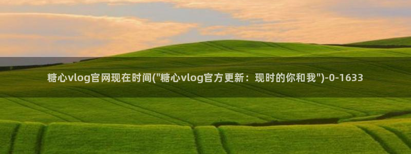 vlog糖